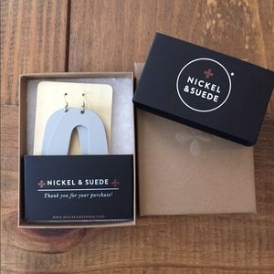 nickel & suede Jewelry - Nickel & Suede new gray earrings! nickel & suede Jewelry - Nickel & Suede new gray earrings!
